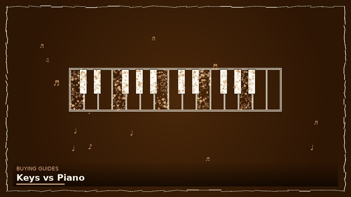 A digital keyboard and an upright acoustic piano placed in a bright room